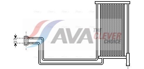 Масляный радиатор, автоматическая коробка передач AVA BW3368
