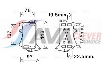 Масляный радиатор, автоматическая коробка передач AVA BW3553