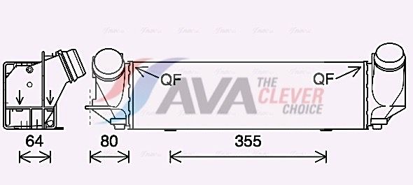 Интеркулер AVA BW4562