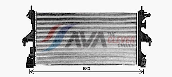 Радиатор, охлаждение двигателя AVA CN2320