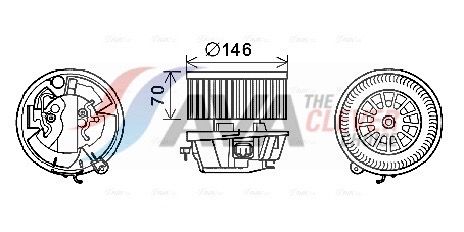 Вентилятор салона AVA CN8296