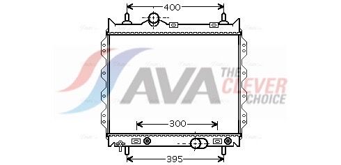 Радиатор, охлаждение двигателя AVA CR2072