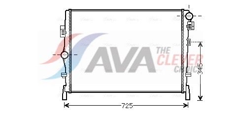 Радиатор, охлаждение двигателя AVA CR2105