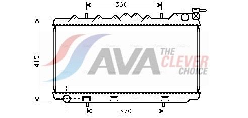 Радиатор, охлаждение двигателя AVA DN2094
