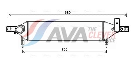Интеркулер AVA DN4409