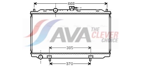 Радиатор, охлаждение двигателя AVA DNA2215