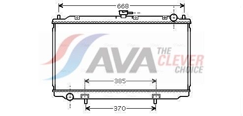 Радиатор, охлаждение двигателя AVA DNA2216