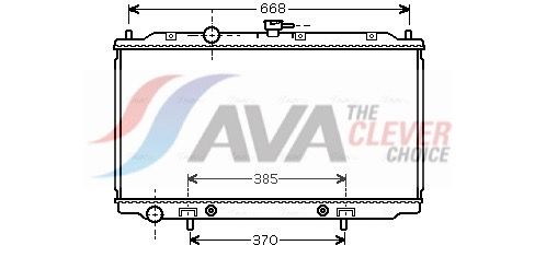 Радиатор, охлаждение двигателя AVA DNA2218
