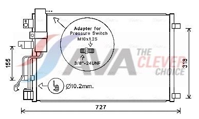 Конденсатор, кондиционер AVA DNA5290D