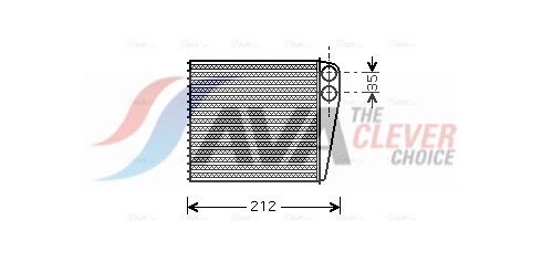 Теплообменник, отопление салона AVA DNA6256