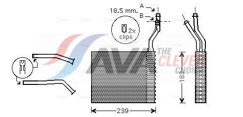Теплообменник, отопление салона AVA FDA6364