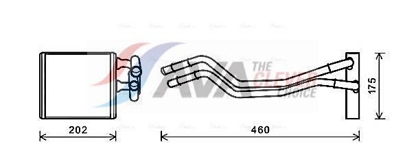 Теплообменник, отопление салона AVA FDA6455