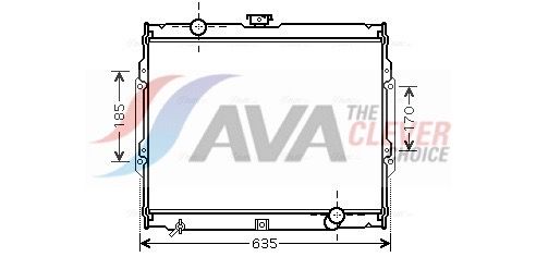 Радиатор, охлаждение двигателя AVA HY2108