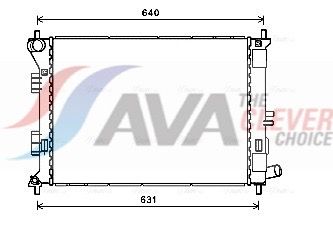 Радиатор, охлаждение двигателя AVA HY2420