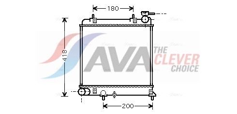 Радиатор, охлаждение двигателя AVA HYA2085