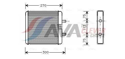 Теплообменник, отопление салона AVA IV6048