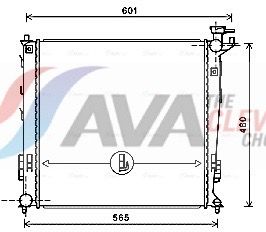 Радиатор, охлаждение двигателя AVA KAA2239