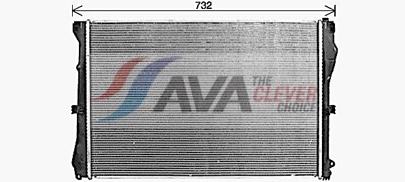Радиатор, охлаждение двигателя AVA MS2728
