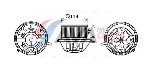 Вентилятор салона AVA MS8607