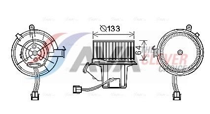 Вентилятор салона AVA MS8630