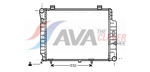 Радиатор, охлаждение двигателя AVA MSA2155