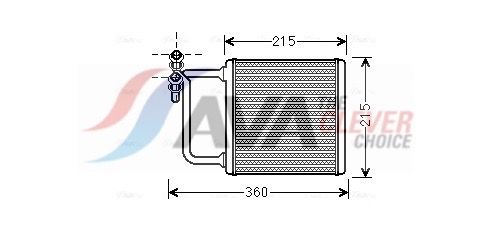 Теплообменник, отопление салона AVA MSA6470