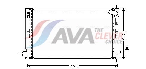 Радиатор, охлаждение двигателя AVA MT2201