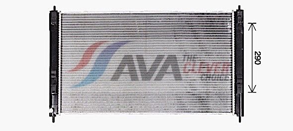 Радиатор, охлаждение двигателя AVA MT2274