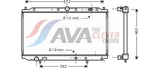 Радиатор, охлаждение двигателя AVA MTA2101