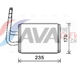 Теплообменник, отопление салона AVA MZA6268
