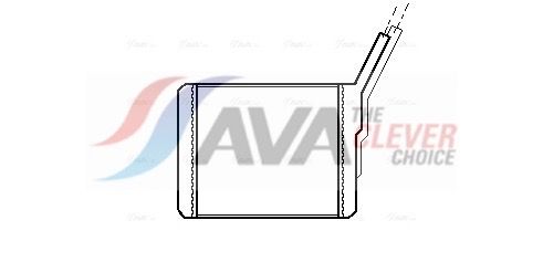 Теплообменник, отопление салона AVA OL6182