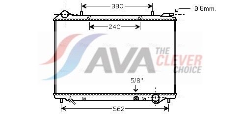 Радиатор, охлаждение двигателя AVA OLA2441