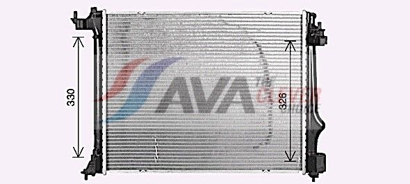 Радиатор, охлаждение двигателя AVA RT2647