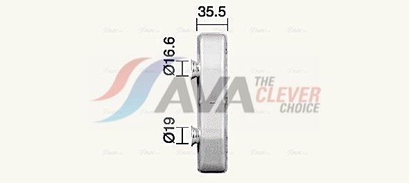 Теплообменник, отопление салона AVA RT6663