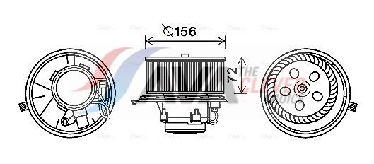 Вентилятор салона AVA RT8581