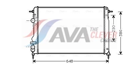 Радиатор, охлаждение двигателя AVA RTA2312