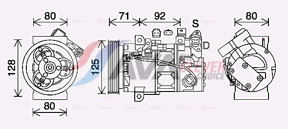 Компрессор, кондиционер AVA RTK636