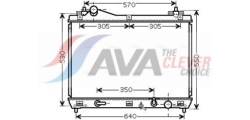 Радиатор, охлаждение двигателя AVA SZ2102