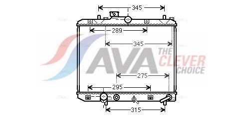 Радиатор, охлаждение двигателя AVA SZ2112