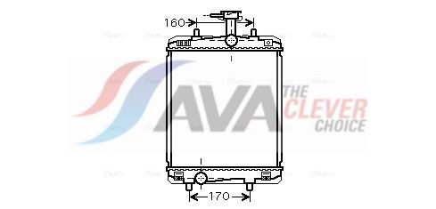 Радиатор, охлаждение двигателя AVA TOA2360
