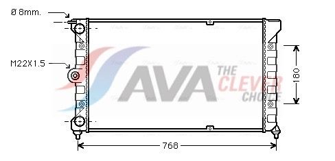 Радиатор, охлаждение двигателя AVA VN2037