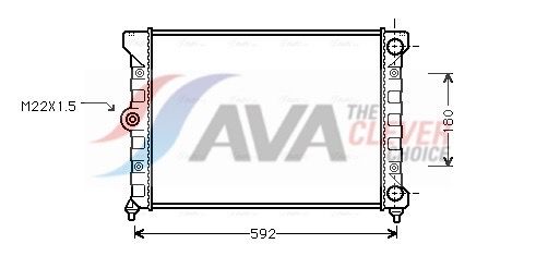 Радиатор, охлаждение двигателя AVA VN2099
