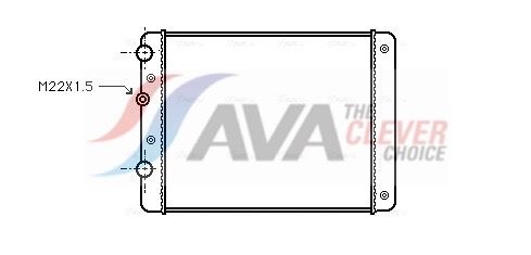 Радиатор, охлаждение двигателя AVA VN2129
