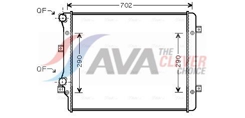 Радиатор, охлаждение двигателя AVA VN2207