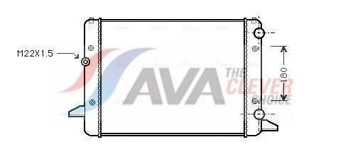 Радиатор, охлаждение двигателя AVA VNA2120