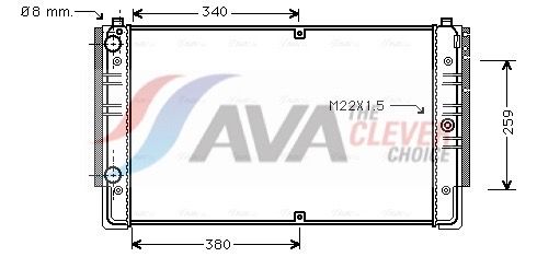 Радиатор, охлаждение двигателя AVA VNA2149