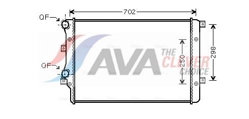 Радиатор, охлаждение двигателя AVA VNA2206