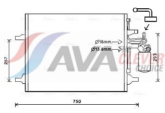 Конденсатор, кондиционер AVA VO5166D