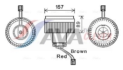 Вентилятор салона AVA VO8177