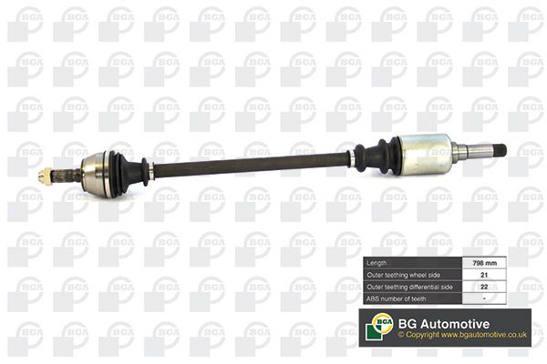 Приводной вал BGA DS1405R
